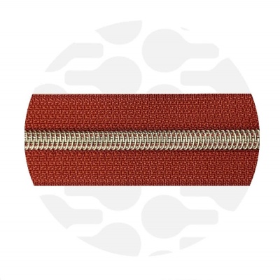 Tuscan Red - #S5 Silver | Spiraalrits | 1 meter