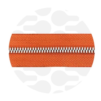 Coral Pink - #M5 Silver | Metal Zipper Tape