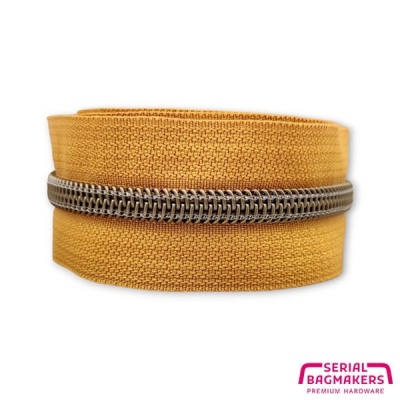 Burnt orange - #S5 Bronze | Spiralreißverschlüssen | 1 Meter