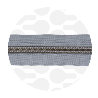 Stone Grey - #5S Gunmetal | Nylon Coil Zipper Tape | 1 meter