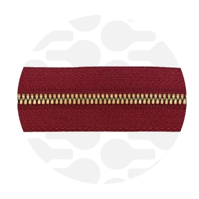 Photo of Wine Red - #M3 Bronze | Metal Zipper Tape