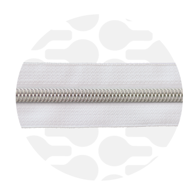 Pure White - #5S Silver | Spiraalrits | 10 meter