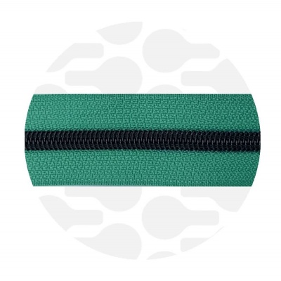 Frosted Green - #S5 Black | Spiraalrits | 1 meter