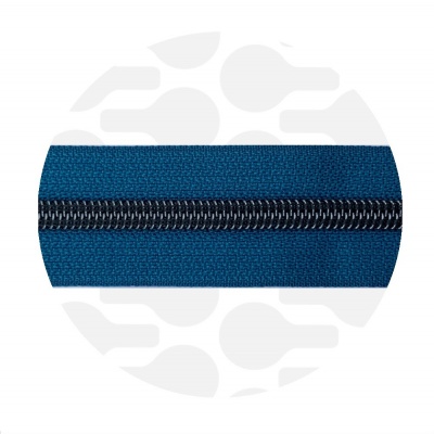 Ocean Blue - #S5 Gunmetal | Nylon Coil Zipper Tape | 3 meter