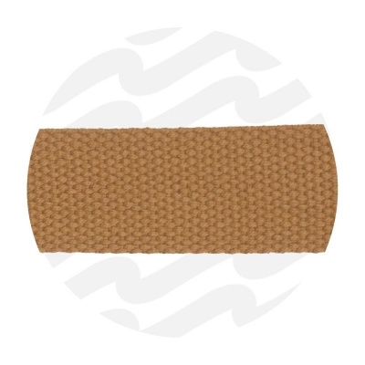 Tobacco Brown - 38 mm | Sangle poly-coton | 15 mètres