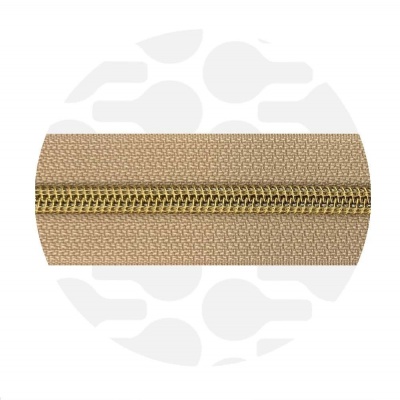 Latte Beige - #S5 Gold | Spiralreißverschlüssen | 10 Meter