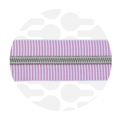 Dusty pink - #5S Silver | Spiraalrits | 1 meter