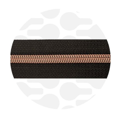 Dark Roast - #S5 Rose Gold | Spiralreißverschlüssen | 10 Meter