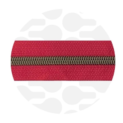 Rubine Red - #5S Bronze | Spiraalrits | 10 meter
