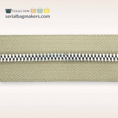 Photo of Coffee Cream - #M5 Silver | Metal Zipper Tape
