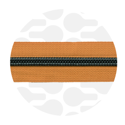 Burnt orange - #5S Black | Zip Nylon | 3 mètres