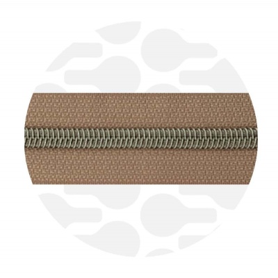 Dusty Peach - #S5 Silver | Nylon Coil Zipper Tape | 10 meter