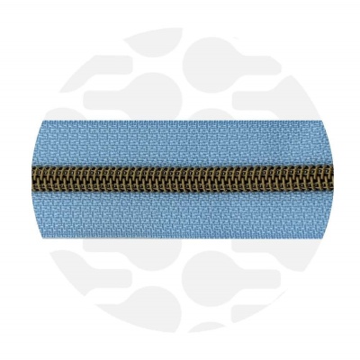 Nordic Blue - #5S Bronze | Nylon Coil Zipper Tape | 10 meter