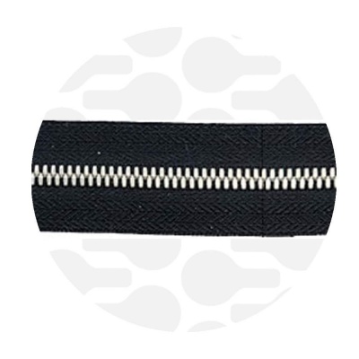 Foto van Pure Black - #M5 Silver | Metalen rits