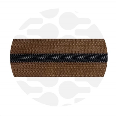 Foto van Tobacco Brown - #5S Gunmetal | Nylon Coil Zipper Tape | 1 meter