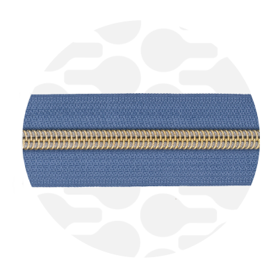 Cloudy Blue - #5S Gold | Spiraalrits | 10 meter