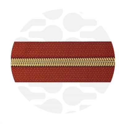 Tuscan Red - #S5 Gold | Spiraalrits | 1 meter