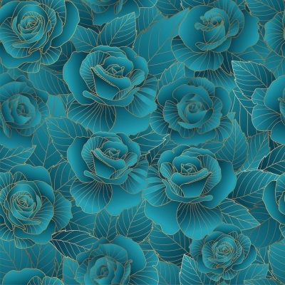 Foto van Ocean Teal | Roseline | WPC | 100 cm x 140 cm