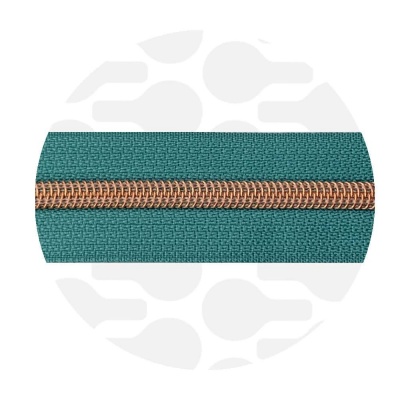 Deep Mint - #5S Rose Gold | Nylon Coil Zipper Tape | 10 meter