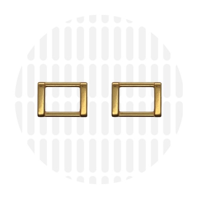 Edge | Rectangular ring | 19 mm | Antique Gold
