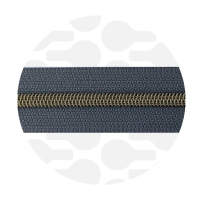 Midnight Grey - #S5 Bronze | Spiraalrits | 10 meter