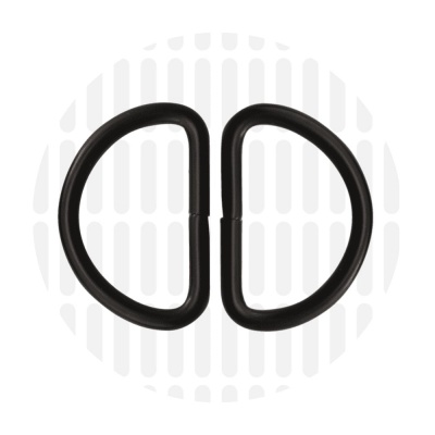 Basic | D-ring | 32 mm | Electro Black