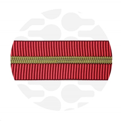 Striped Berry - #5S Gold | Nylon Coil Zipper Tape | 3 meter