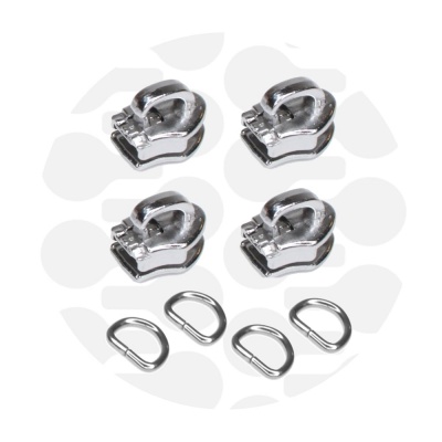 Snap-on #5M | schuiver metalen rits | Nickel