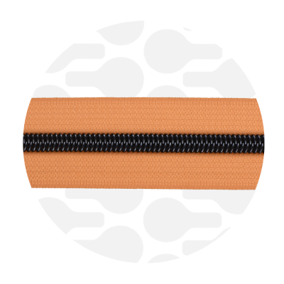 Apricot - #5S Gunmetal | Zip Nylon | 3 mètres