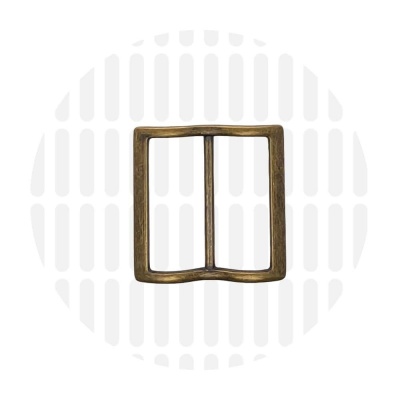 Smart | Wide mouth schuifgesp | 38 mm | Antique Brass