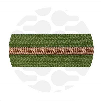 Old Lime - #S5 Rose Gold | Nylon Coil Zipper Tape | 1 meter