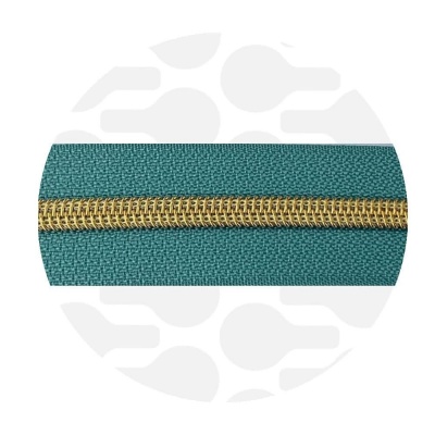 Mineral green - #S5 Gold | Spiraalrits | 3 meter