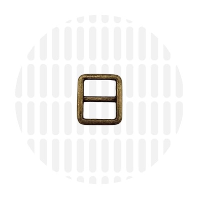 Sleek | Strap slider | 15 mm | Antique Brass