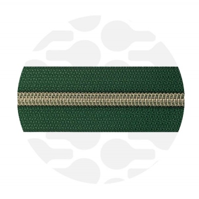 Pine Green - #5S Silver | Spiralreißverschlüssen | 10 meter