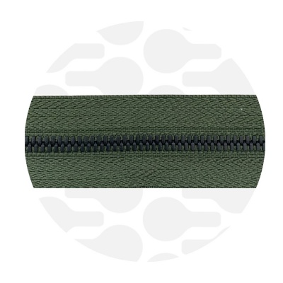 Photo of Moss Green - #M3 Black | Metal Zipper Tape