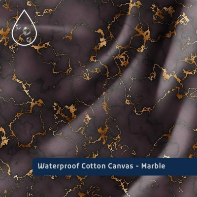 Foto van Midnight Plum | Marble | Waterafstotend | 50 cm x 145 cm
