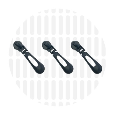 Buttonhole #5S | Schieber Nylon Reißverschluss | Electro Black