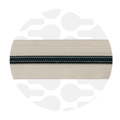 Off white - #5S Black | Spiraalrits | 3 meter