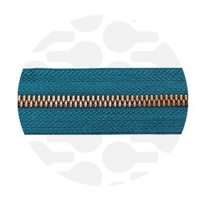 Ocean Blue - #M5 Bronze | Metal Zipper Tape