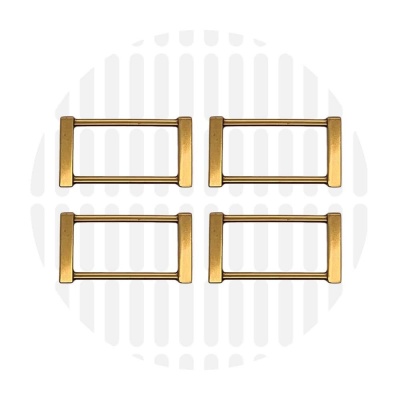 Edge | Rectangular ring | 38 mm | Antique Gold