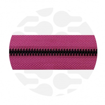 Hot Pink - #M5 Black | Metal Zipper Tape