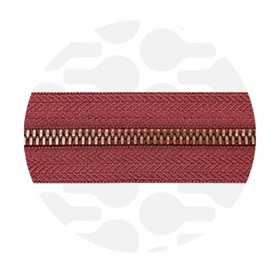 Porto Red - #M5 Antique Copper | Metal Zipper Tape
