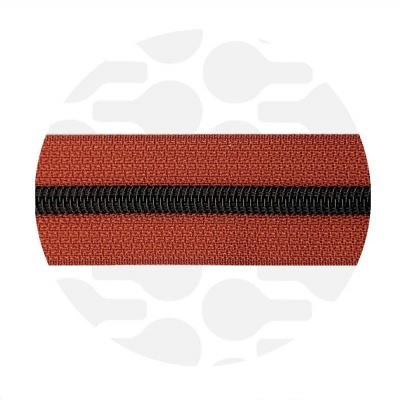 Tuscan Red - #S5 Black | Spiraalrits | 1 meter