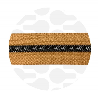 Camel Brown - #5S Gunmetal | Nylon Coil Zipper Tape | 10 meter