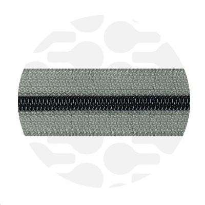 Silver Grey - #S5 Gunmetal | Nylon Coil Zipper Tape | 10 meter