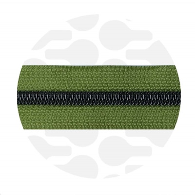 Old Lime - #S5 Gunmetal | Nylon Coil Zipper Tape | 3 meter