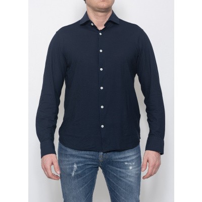 Piacenza Cashmere Shirt Blue Foto van Piacenza Cashmere Shirt Blue