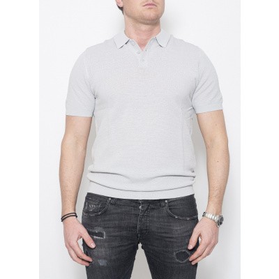 Drykorn Triton Light Grey polo Foto van Drykorn Triton Light Grey polo