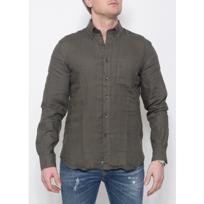 Aspesi Magra Shirt Olive Foto van Aspesi Magra Shirt Olive