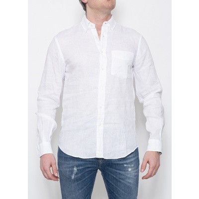 Aspesi Linnen Shirt White Foto van Aspesi Linnen Shirt White